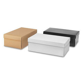Caja de papel acanalada que embala del zapato de lujo, caja de papel plegable impresa modificada para requisitos particulares
