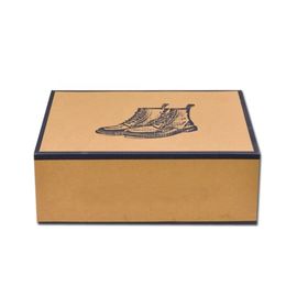 Forma rectangular plegable de las cajas de zapatos acanaladas de la impresión de encargo con vida de servicio larga