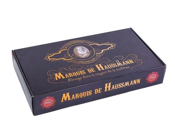 Barniz ULTRAVIOLETA Debossed Matt Laminated Corrugated Paper Boxes