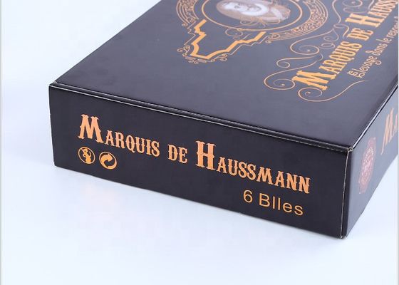 380gsm barnizado de grabación en relieve imprimió la caja acanalada